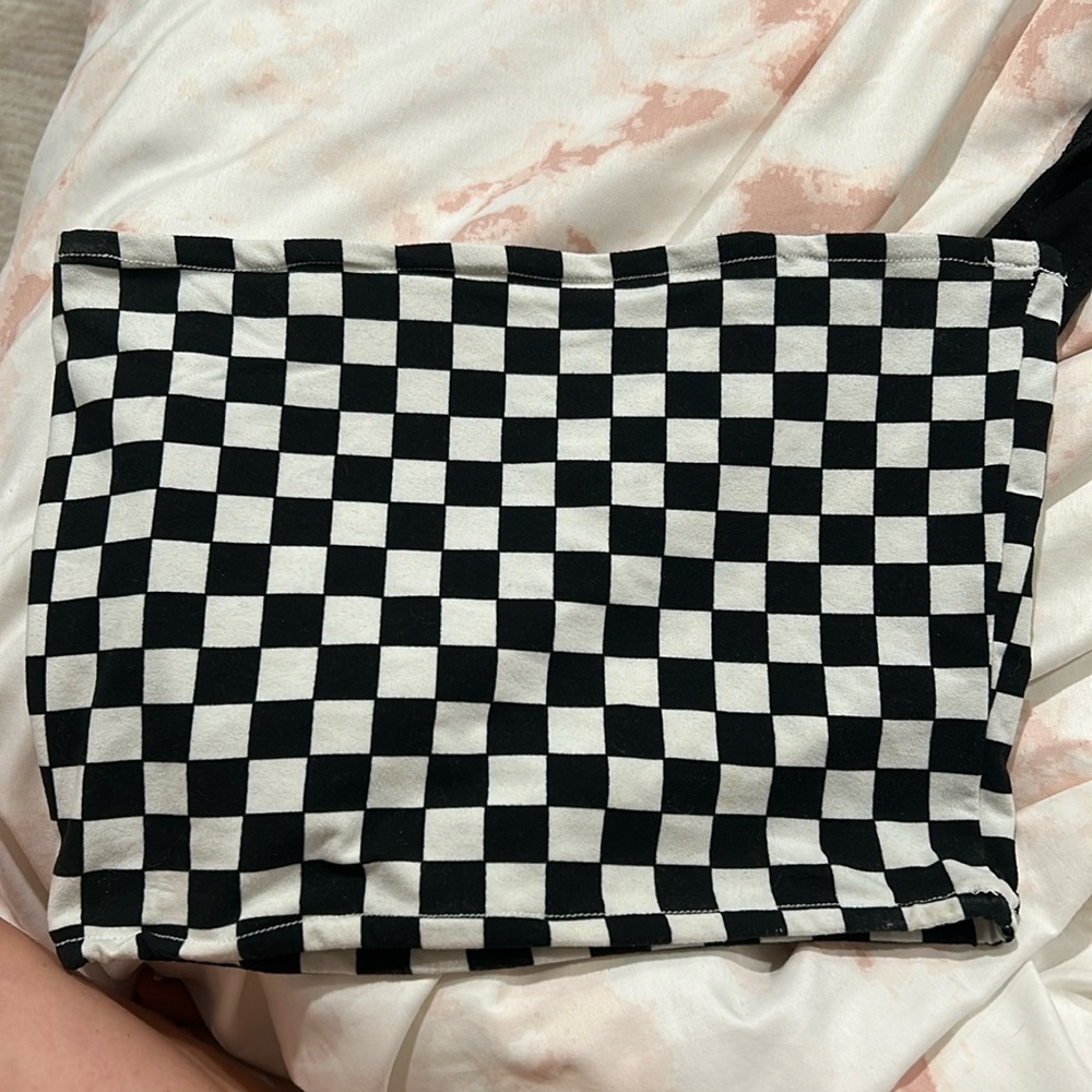 Checkered Tube Top